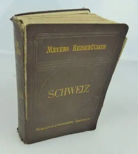 Buch Meyers Reisebücher Schweiz Bibliographisches Institut bu0878