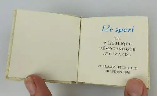 Minibuch le sport en R.D.A. Sport in der DDR französisch bu0828