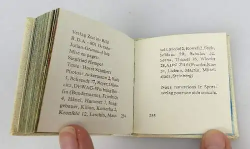 Minibuch le sport en R.D.A. Sport in der DDR französisch bu0828