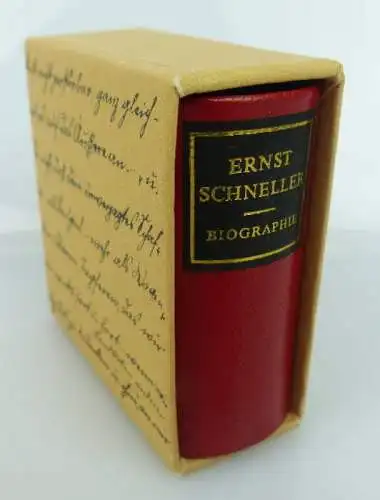 Minibuch: Ernst Schneller - Biographie Offizin Andersen Nexö bu0778