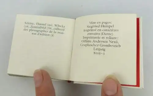 Minibuch Demokratische Republik Deutschland auf französischer Sprache bu0758