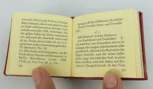 Minibuch: Charles Burney Abriß von Händel`s Leben Offizin Andersen Nexö bu0744