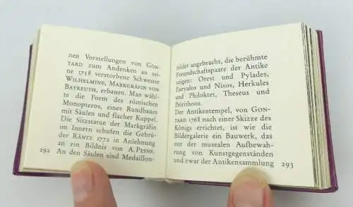 Minibuch: Sanssoucci Offizin Andersen Nexö Leipzig Schlösser u. Gärten P. bu0727