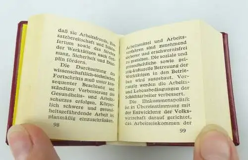 Minibuch: Programm der sozialistischen Einheitspartei Deutschlands bu0726