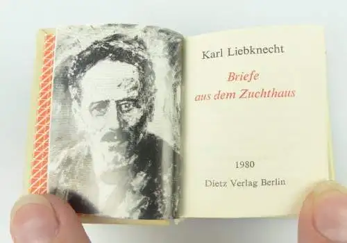 Minibuch: Karl Liebknecht Briefe aus dem Zuchthaus Dietz Verlag Berlin bu0725