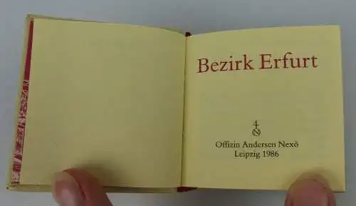 Minibuch: Bezirk Erfurt Offizin Andersen Nexö Leipzig 1986 bu0722