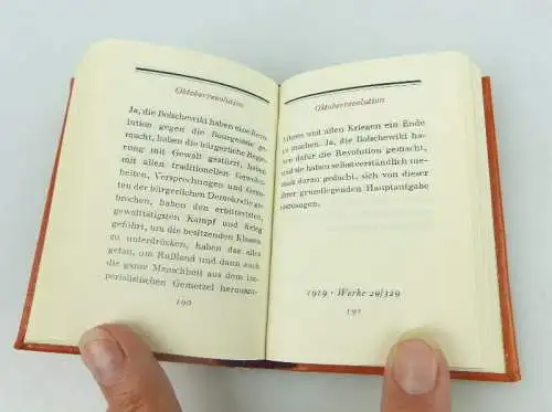 Minibuch: Lenin Worte Dietz Verlag Berlin Peter Läuter bu0737