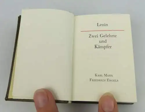 Minibuch: Lenin Zwei Gelhrte und Kämpfer überreicht vom Generaloberst!!  bu0720