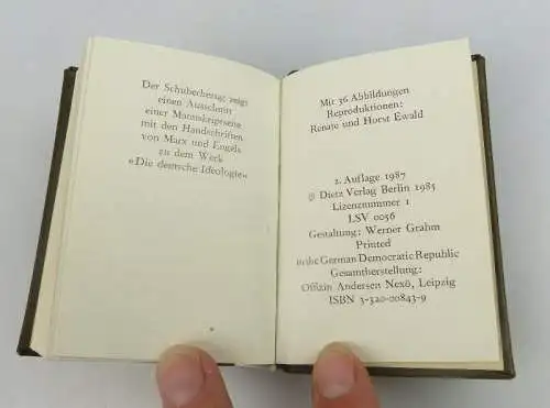 Minibuch: Lenin Zwei Gelhrte und Kämpfer überreicht vom Generaloberst!!  bu0720