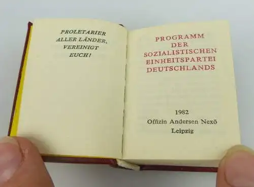 Minibuch: Programm der sozialistischen Einheitspartei Deutschlands 1978 bu0716