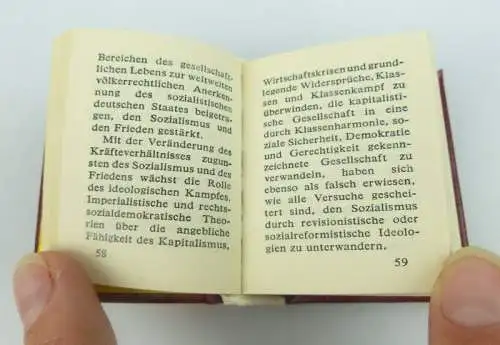 Minibuch: Programm der sozialistischen Einheitspartei Deutschlands 1978 bu0716