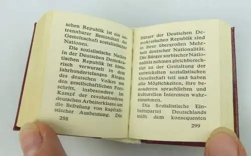 Minibuch: Programm der sozialistischen Einheitspartei Deutschlands 1978 bu0716