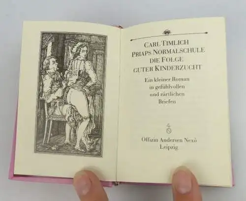 Minibuch: Carl Timlich Priaps Normalschule die Folge guter Kinderzucht bu0714