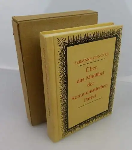 Minibuch: über das Manifest der kommunistischen Partei Hermann Duncker bu0636