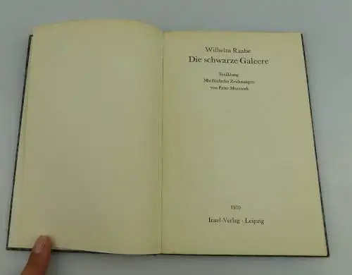 Insel Bücherei: Inselbuch Nr.586 Die schwarze Galeere Wilhelm Raabe bu0556