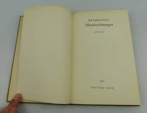 Insel Bücherei: Inselbuch Nr.108 Rembrandt Handzeichnungen 48 Bildtafeln bu0538