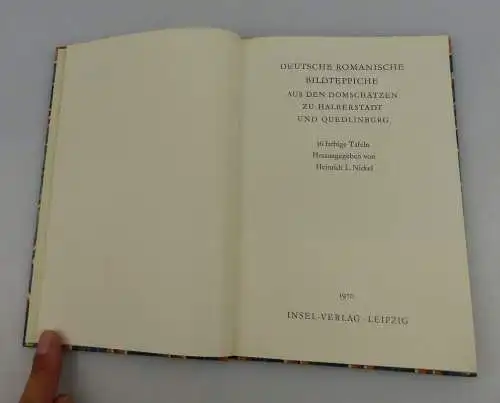 Insel Bücherei Inselbuch Nr 915 deutsche romantische Bildteppiche bu0517