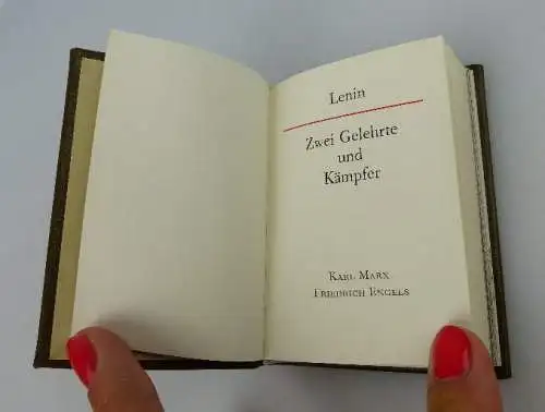 Minibuch Lenin Zwei Gelehrte und Kämpfer Karl Marx Friedrich Engels bu0317