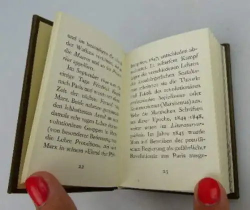 Minibuch Lenin Zwei Gelehrte und Kämpfer Karl Marx Friedrich Engels bu0317