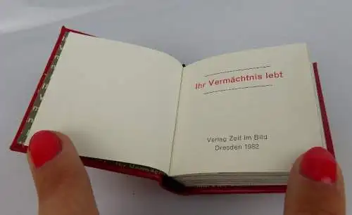 Minibuch: Ihr Vermächtnis lebt Verlag Zeit im Bild Dresden 1982 bu0296