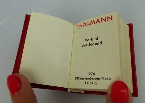 Minibuch Ernst Thälmann Vorbild der Jugend Offizin Andersen Nexö bu0275