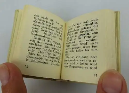 Minibuch: Karl Liebknecht - mit Widmung und originaler Unterschrift !!! bu0264