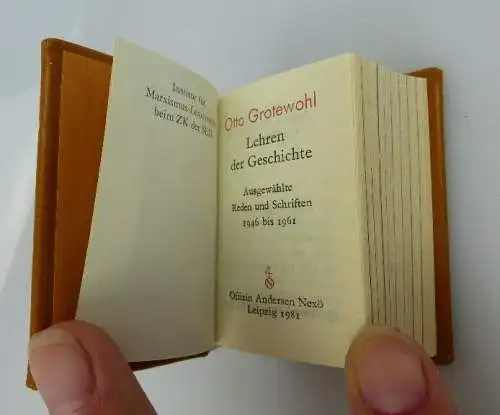 Minibuch Otto Grotewohl -v Lehren der Geschichte 1. Auflage bu0248