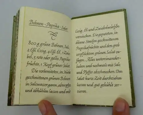 Minibuch: Salatbüchlein Vor- und Nachspeisen Verlag für die Frau bu0236