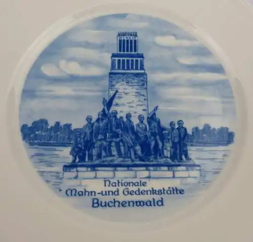 Andenkenteller Nationale Mahn- & Gedenkstätte Buchenwald Weimar Kobalt (so074)