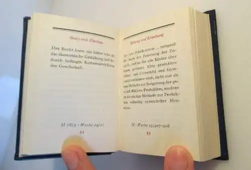 Minibuch: Marx Engels Worte Offizin Andersen Nexö bu0207