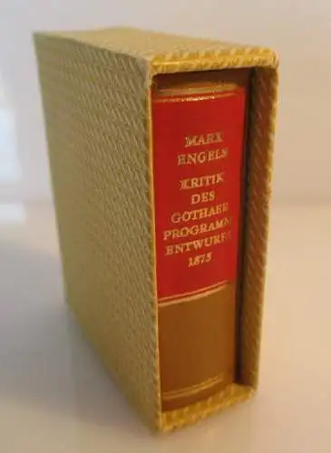 Minibuch: Kritik des Gothaer Programmentwurfs 1875 Marx Engels bu0198