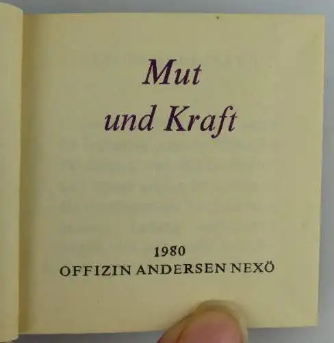 2 Minibücher: Mut und Kraft, Dynamo 1980 Offizin Andersen Nexö Buch1588