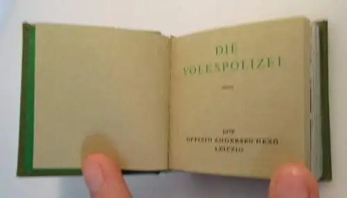 Minibuch: Die Volkspolizei 1979 Offizin Andersen Nexö Leipzig bu0164