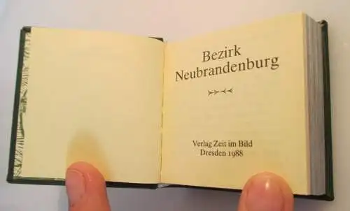 Minibuch: Bezirk Neubrandenburg Verlag Zeit im Bild Dresden 1988 bu0161