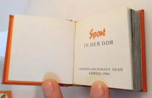 Minibuch: Sport in der DDR Verlag Zeit im Bild Dresden 1980 bu0159