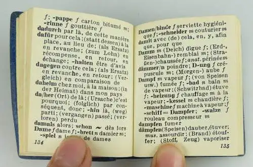 Minibuch: Junkers Kleinwörterbuch II. Deutsch - Französisch 1965 Buch1553