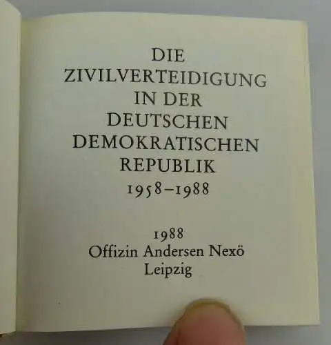 Minibuch: Die Zivilverteidigung der DDR 1958-1988, Offizin Andersen Nex Buch1545