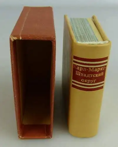 Minibuch Bezirk Karl Marx Stadt auf Russisch 1982 Buch1522