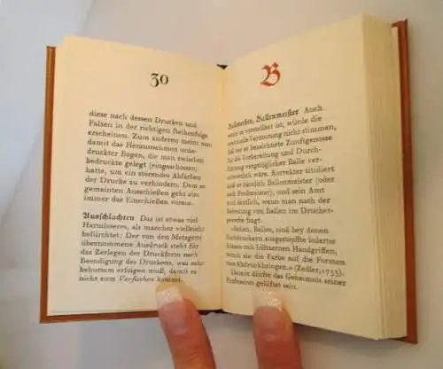 Minibuch: kleines Lexikon der schwarzen Kunst bibliographisches institut bu0120