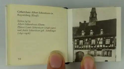 Minibuch Albert Schweitzer Lehre der Ehrfurcht vor dem Leben 1988 Buch1484