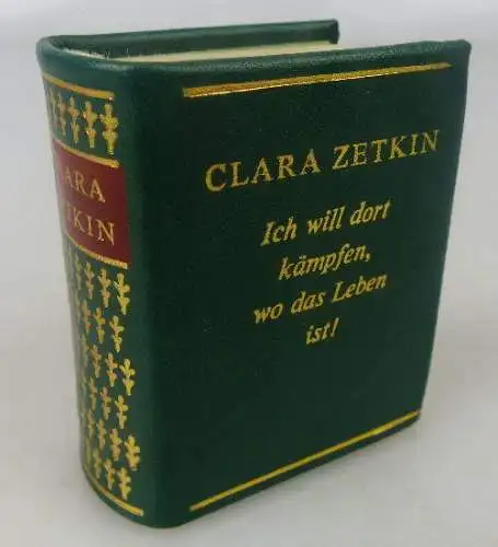 Minibuch Clara Zetkin Dietz Verlag Berlin 1986 Buch1481