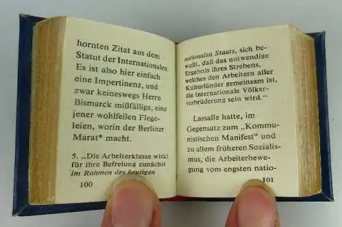 Minibuch Friedrich Engels 1983 Kritik des Gothaer Prog Vollgoldschnitt Buch1472