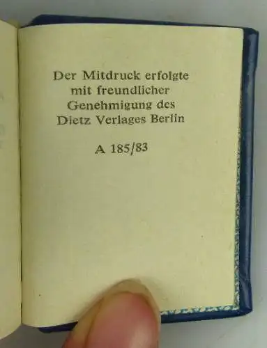 Minibuch Friedrich Engels 1983 Entwicklung Sozialismus Vollgoldschnitt Buch1471