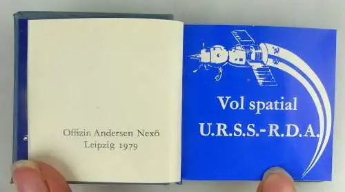 Minibuch Weltumflug UDSSR DDR in französisch 1979 Buch1459