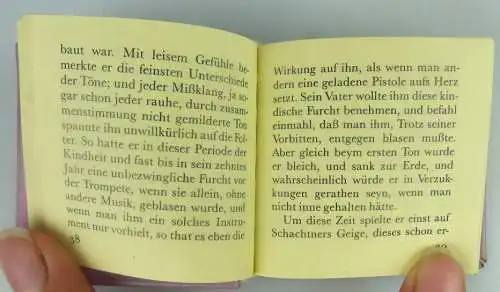 Minibuch Wolfgang Amadeus Mozart Lebensbeschreibungen, 1989 VEB Dt. V Buch1454