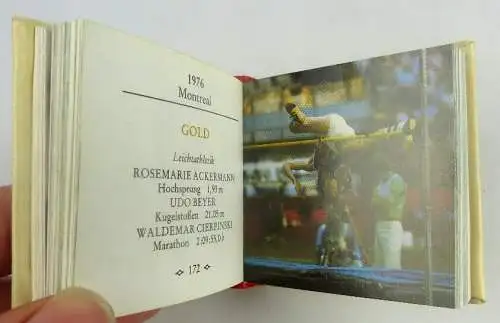 Minibuch:Olympische Spiele Medaillengewinner der DDR Leipzig 1987 Buch1451