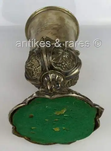 Pokal 13 Lot (Ag) Silber verliehen an Kommandanten Immanuel Schaufuss 1867 gewid