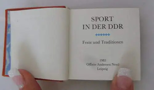 Minibuch: Sport in der DDR Feste und Traditionen bu 0035