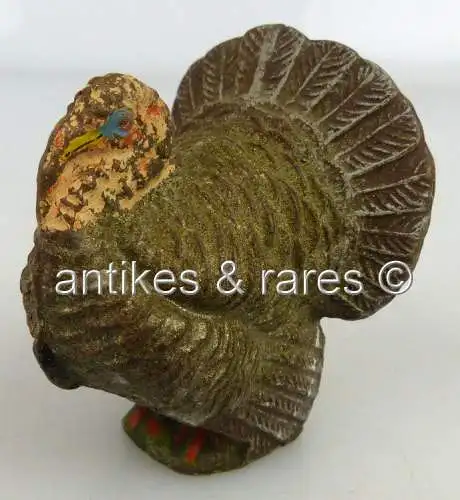 altes Lineol Tier: Truthahn, wohl 30er Jahre (linol133)