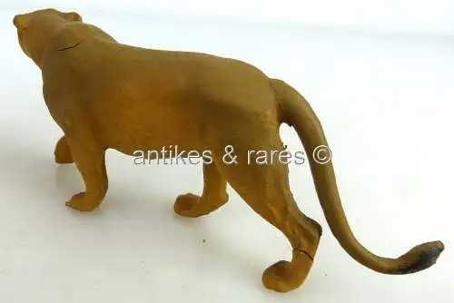 altes Lineol Tier: Raubkatze anschleichend (linol112)